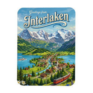 Interlaken Schweiz Magnet