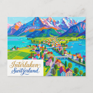 Interlaken Schweiz Postkarte