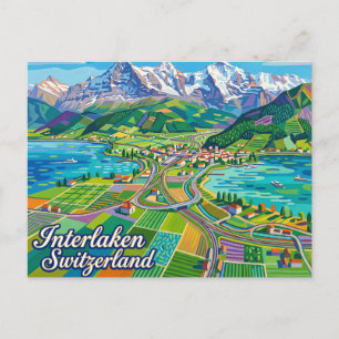 Interlaken Schweiz Postkarte