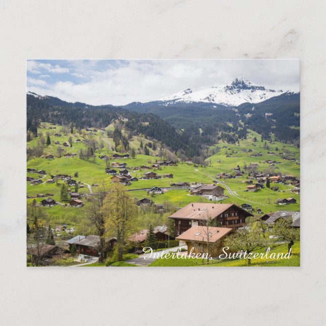 Interlaken, Schweiz Postkarte (Vorderseite)