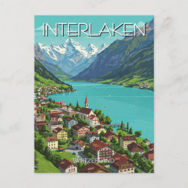 Interlaken Schweiz Reisen Postkarte