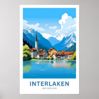 Interlaken Schweiz Reisen Print