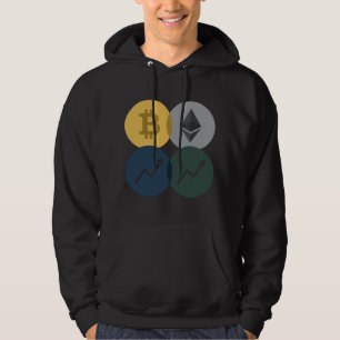 Interlocking Crypto Circles Trader Kapuzenpullover Hoodie