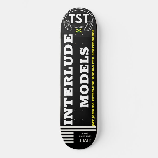 INTERLUDE MODELS 8 1/4" Skateboarddecke Skateboard (Vorderseite)