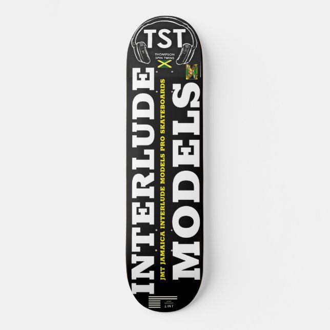 INTERLUDE MODELS 8 1/4" Skateboarddecke Skateboard (Vorderseite)