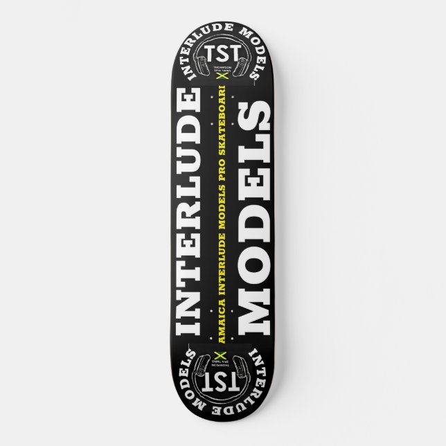 INTERLUDE MODELS JMT 8 1/4" Skateboarddecke Skateboard (Vorderseite)