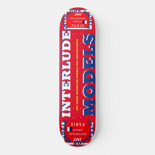INTERLUDE MODELS JMT 8 1/4" Skateboarddecke Skateboard (Vorderseite)