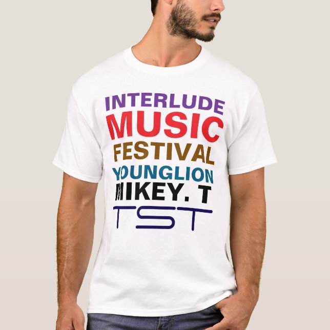 INTERLUDE MUSIK FESTIVAL. YL MTMens Basic-T - Shir T-Shirt (Vorderseite)