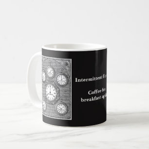 Intermittierendes Fasten-Uhr-Tasse Kaffeetasse