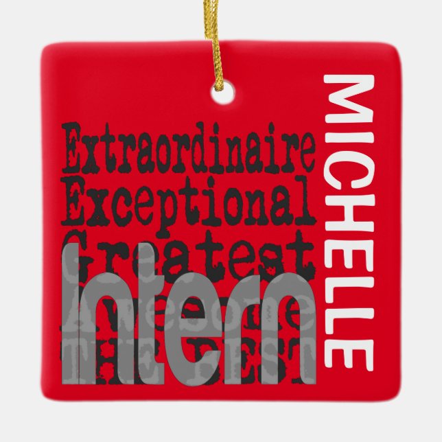 Intern Extraordinaire CUSTOM Keramikornament (Vorderseite)