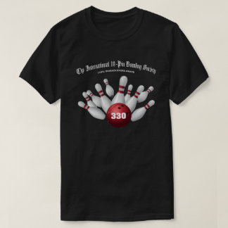 International 10-Button Bowling Society 330 Game T-Shirt