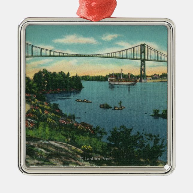 International Bridge American Span View # 2 Ornament Aus Metall (Vorne)