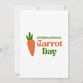 International Carrot Day Feiertagskarte