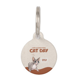 International Cat Day Sphynx Celebration Art Haustiermarke