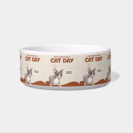 International Cat Day Sphynx Celebration Art Napf