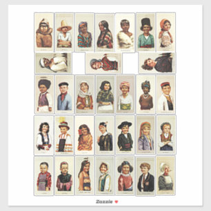 International Children world Travel Collections Aufkleber