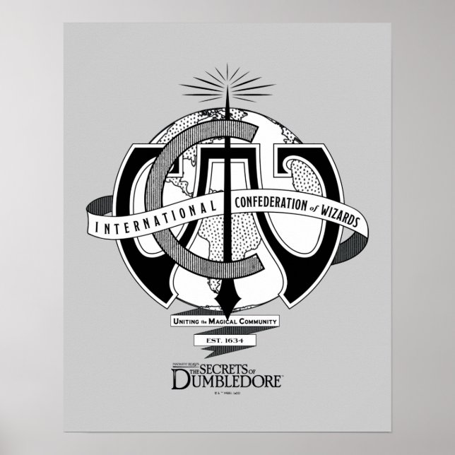 International Confederation of Wizards Logo Poster (Vorne)
