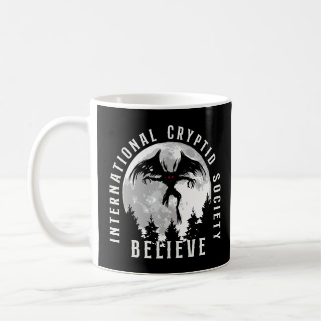 International Cryptid Society Ufo Extraterrestrial Kaffeetasse (Links)