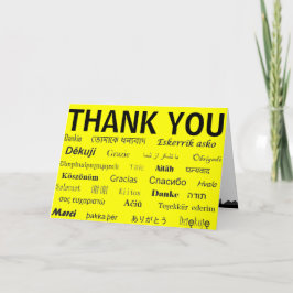 International danken Ihnen zu kardieren Dankeskarte
