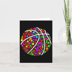 International Dot Day Fun Colored Bysketbyll Polka Karte
