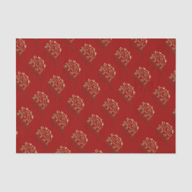 International Gold Wishings Rat New Year 2020 TP Seidenpapier (Vorderseite)