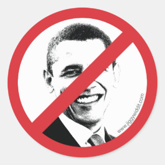 International NO! Obama Runder Aufkleber