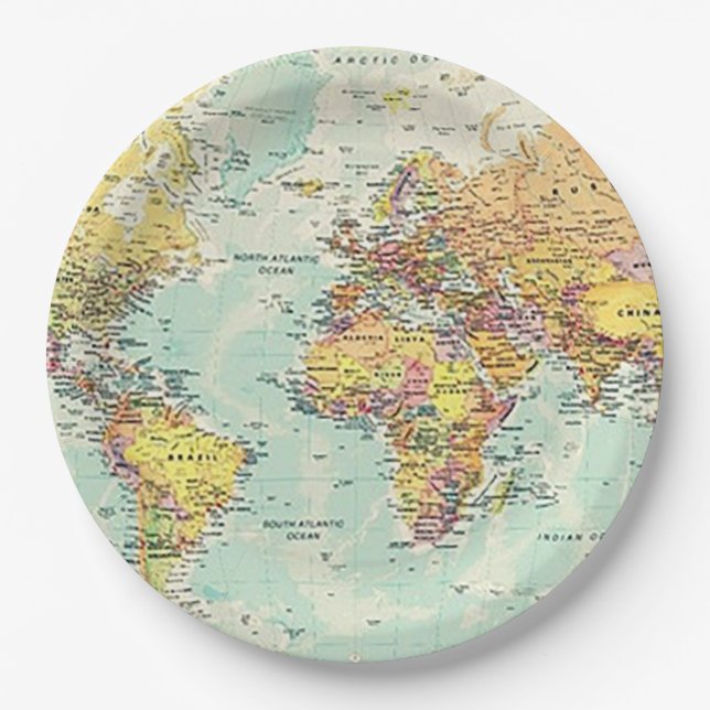 International Party 9" Papierplatte Pappteller (Vorderseite)