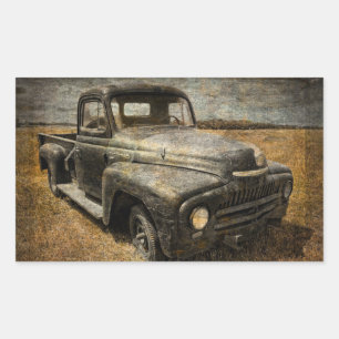 International Pickup Rechteckiger Aufkleber