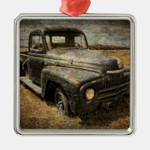 International Pickup Silbernes Ornament