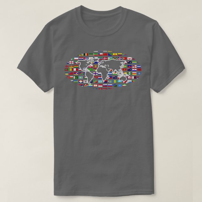 International Traveller World Flat T-Shirt (Design vorne)
