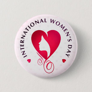 International Women's Day Button