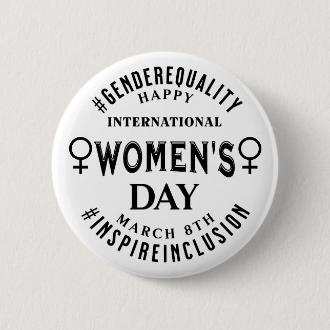 International Women's Day | March 8th Equality Button (Vorderseite)