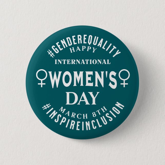International Women's Day | March 8th Equality Button (Vorderseite)