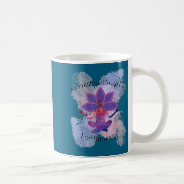 International Yoga Day For Humanity  Kaffeetasse (Rechts)