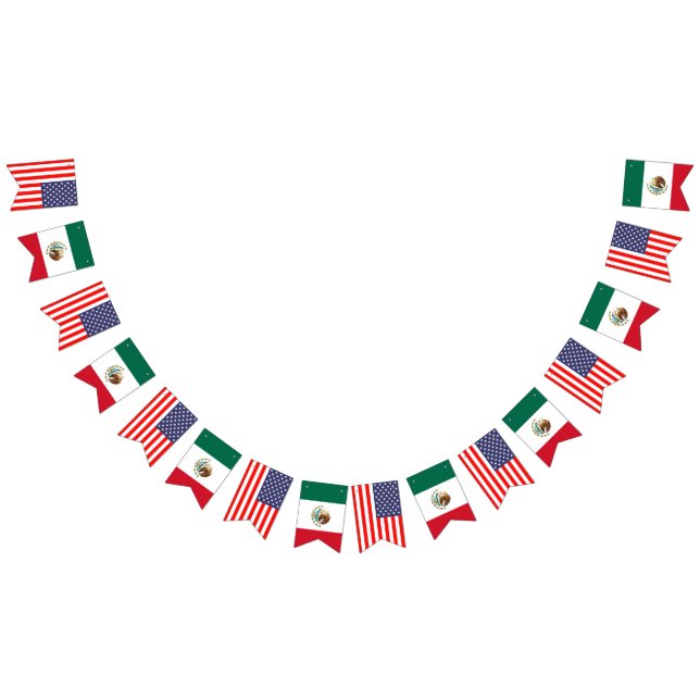 Internationale amerikanische und mexikanische Hoch Wimpelkette (Alle)