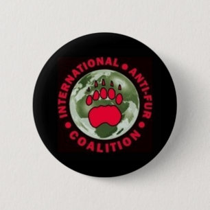Internationale Anti-Pelz Koalition Button