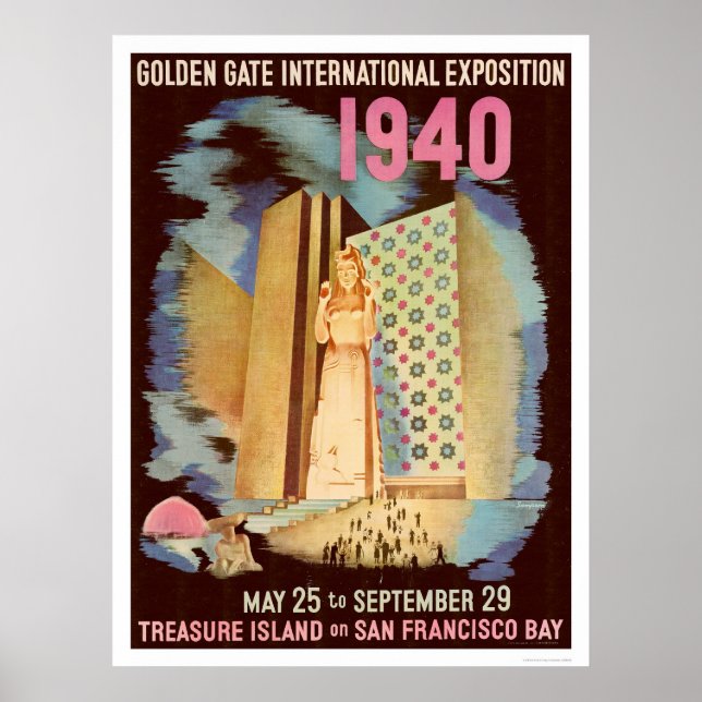 Internationale Ausstellung zum Goldenen Tor 1940 Poster (Vorne)