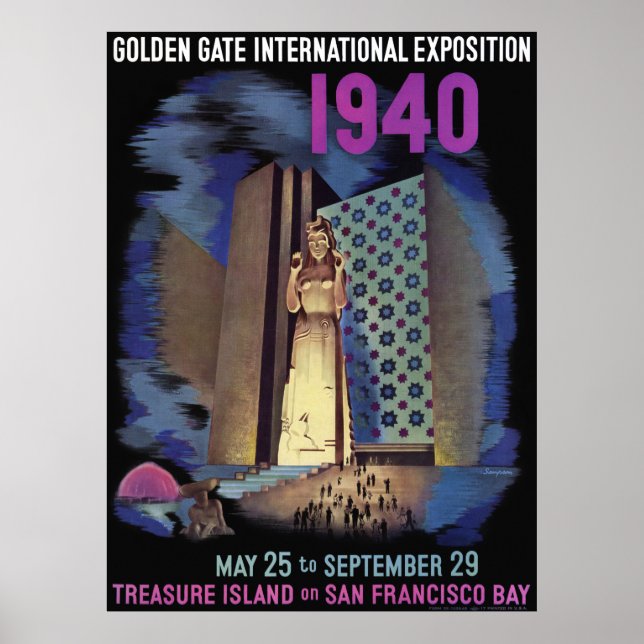 Internationale Ausstellung zum Goldenen Tor 1940 Poster (Vorne)