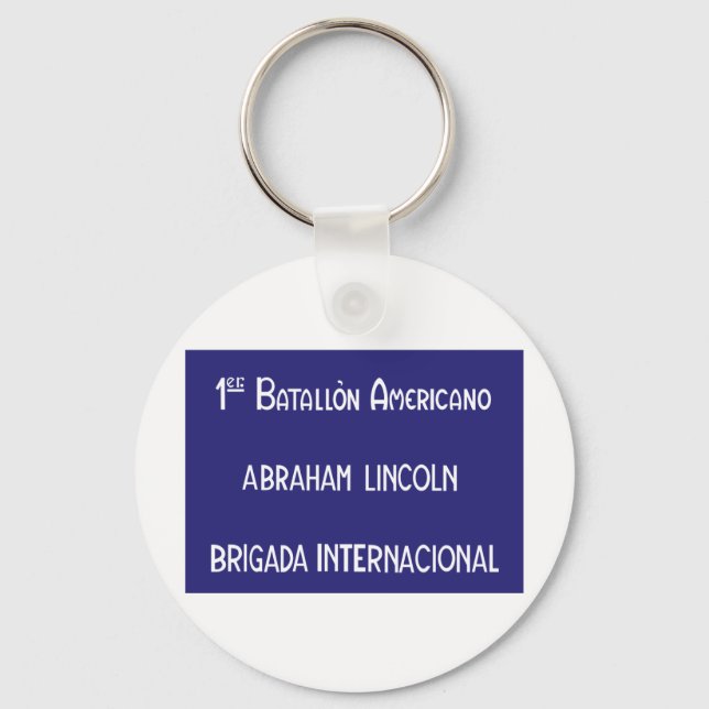 Internationale Brigaden Abraham Lincoln 1. Schlüsselanhänger (Vorderseite)