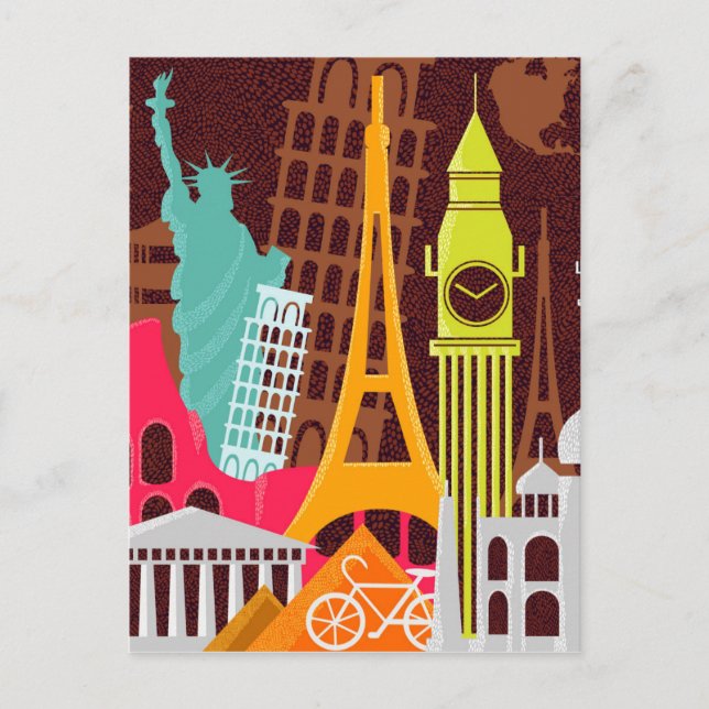 Internationale Denkmäler Postkarte (Vorderseite)