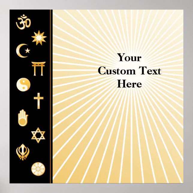 Internationale Faiths Poster (Vorne)