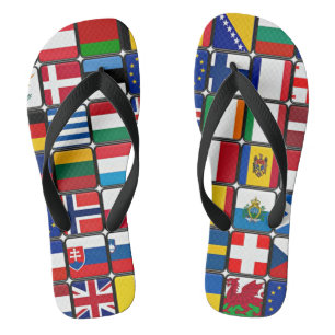 Internationale Flag-Sammlung Flip Flops