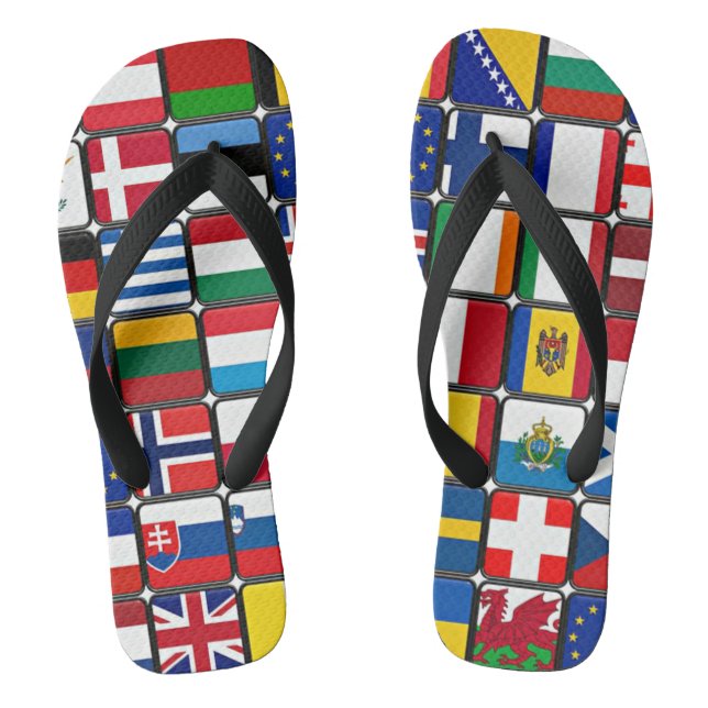 Internationale Flag-Sammlung Flip Flops (Fußbett)