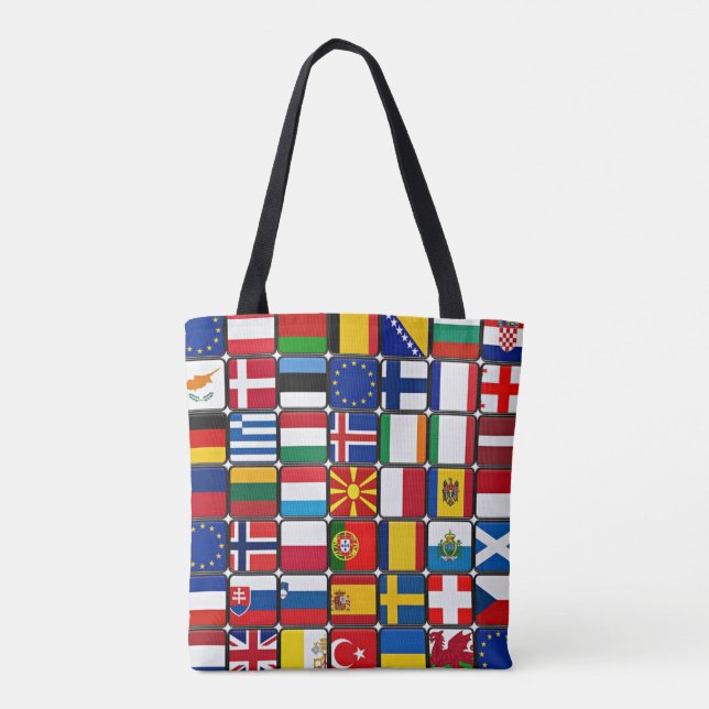 Internationale Flag-Sammlung Tasche (Rückseite)