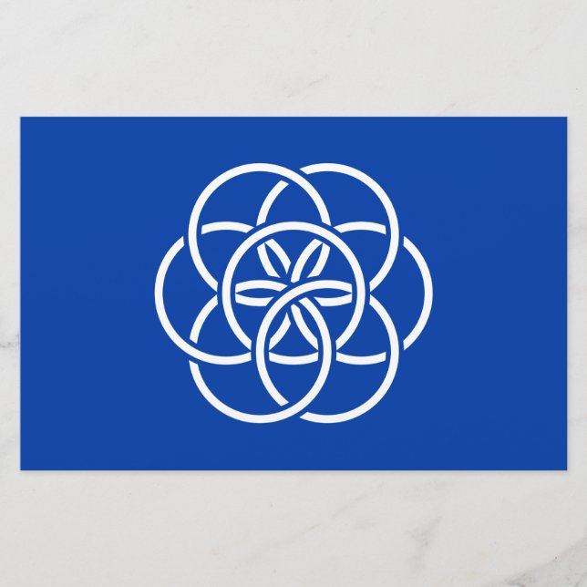 Internationale Flagge des Planeten Erde Briefpapier (Vorderseite)