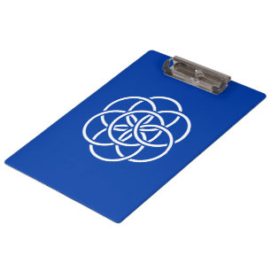 Internationale Flagge des Planeten Erde Klemmbrett