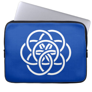 Internationale Flagge des Planeten Erde Laptopschutzhülle