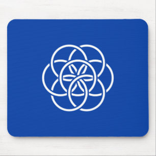 Internationale Flagge des Planeten Erde Mousepad