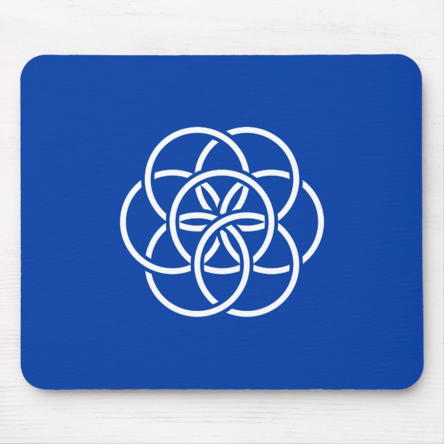 Internationale Flagge des Planeten Erde Mousepad (Vorne)