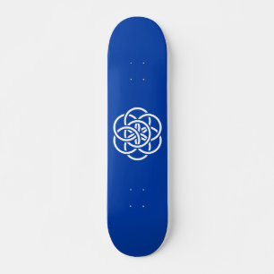 Internationale Flagge des Planeten Erde Skateboard